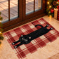 Funny Black Cat Doormat, Stretching Kitty With Pink Paws Doormat For Home Decor Housewarming, Welcome Mat Gift For Cat Lover