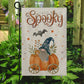 Halloween Flag, Gnomies Inside A Pumpkin, Flag Gift For Halloween, Thanksgiving Garden Flag Gift