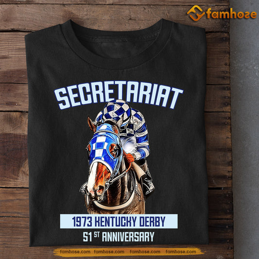 Kentucky Derby Day Horse Racing T-shirt, Secretariat Derby, Gift For Horse Racing Lovers, Horse Racing Tees