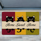 Cute Cat Doormat, Home Sweet Home, Housewarming Gift, Cat Doormat Decor, Gift For Cat Lovers, Cat Owners