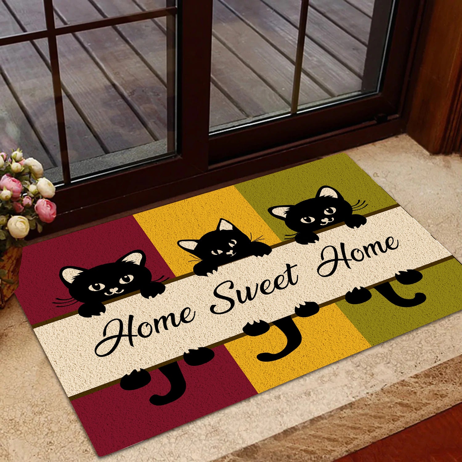 Tuxedo Cat Rug, Tuxedo Cat Doormat, Visiting My House Mat, Perfect Gift for  Cat Lovers, Cat Rug, Doormat Home Decor, Tuxedo Cat Mat 