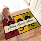 Cute Cat Doormat, Home Sweet Home, Housewarming Gift, Cat Doormat Decor, Gift For Cat Lovers, Cat Owners