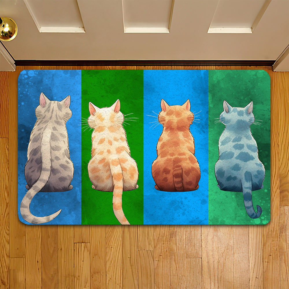 Cute Cat Doormat, Look At Me, Doormat For Home Decor Housewarming Gift, Welcome Mat Gift For Cat Lovers