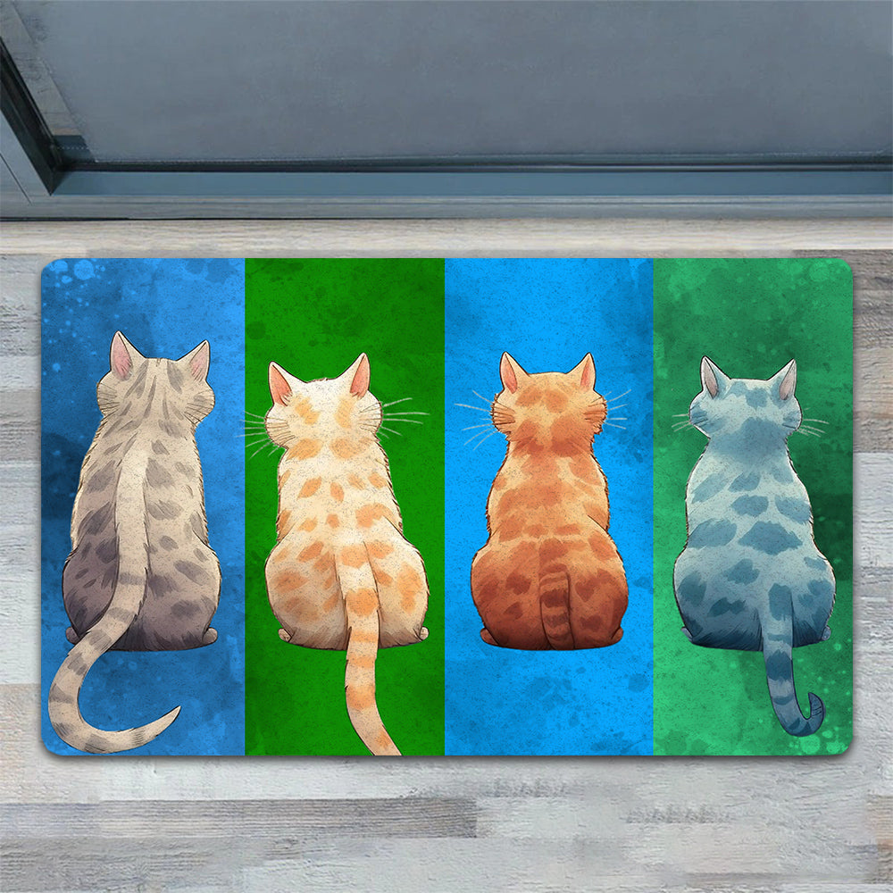 Cute Cat Doormat, Look At Me, Doormat For Home Decor Housewarming Gift, Welcome Mat Gift For Cat Lovers