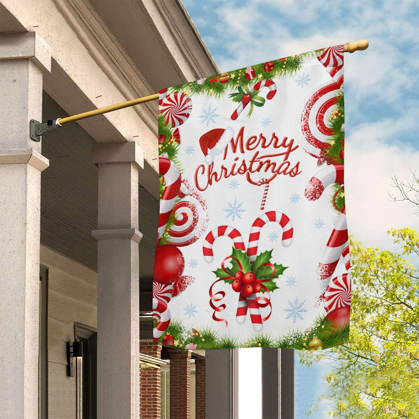 Merry Christmas, Gnomes Xmas Brighten Garden Flag & House Flag, Christmas Flag Gift