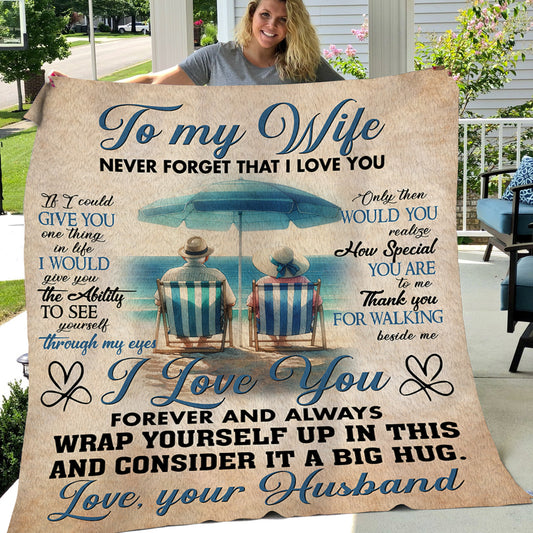 Romantic Valentine's Day Blanket, Wrap Yourself Up In This, Inspirational Quotes Fleece Blanket - Sherpa Blanket Gift For Your Wife