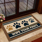 Funny Dog Doormat, Wipe Your Paws, Doormat Gift For Dog Lovers, Home Decor Housewarming Gift, Dog Welcome Mat