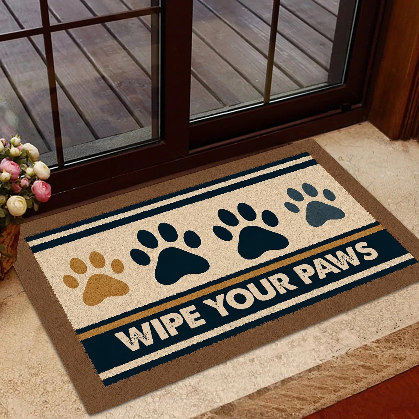 Funny Dog Doormat, Wipe Your Paws, Doormat Gift For Dog Lovers, Home Decor Housewarming Gift, Dog Welcome Mat