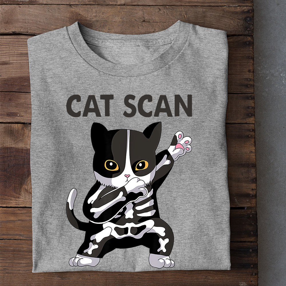 Funny Halloween Cat T-shirt, Cat Scan, Gift For Cat Lovers, Cat Owners, Cat Tees