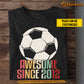 Personalized Birthday Soccer T-shirt, Awesome Since, Gift For Kids Soccer Lovers, Soccer Players