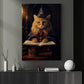 Vintage Magical Cat Witch Spooky Halloween Canvas Painting, Wall Art Decor - Cat Halloween Poster Gift