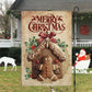 Merry Christmas, Gingerbread Xmas Brighten Garden Flag & House Flag, Christmas Flag Gift Gingerbread Lovers