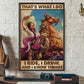 Horse Poster & Canvas, That's What I Do I Ride I Drink I Know Things, Horse Canvas Wall Art, Poster Gift For Horse Lovers