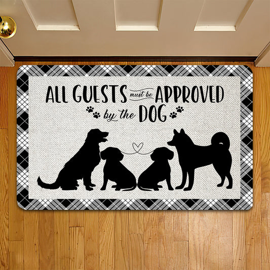 Funny Dog Doormat, Must Be Approved By The Dog, Dog Doormat For Home Decor Housewarming Gift, Welcome Mat Gift For Dog Lovers
