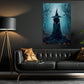 The Witch In Forest Vintage Canvas Painting, Witch Wall Art Decor - Halloween Dark Academia Witchy Poster Gift