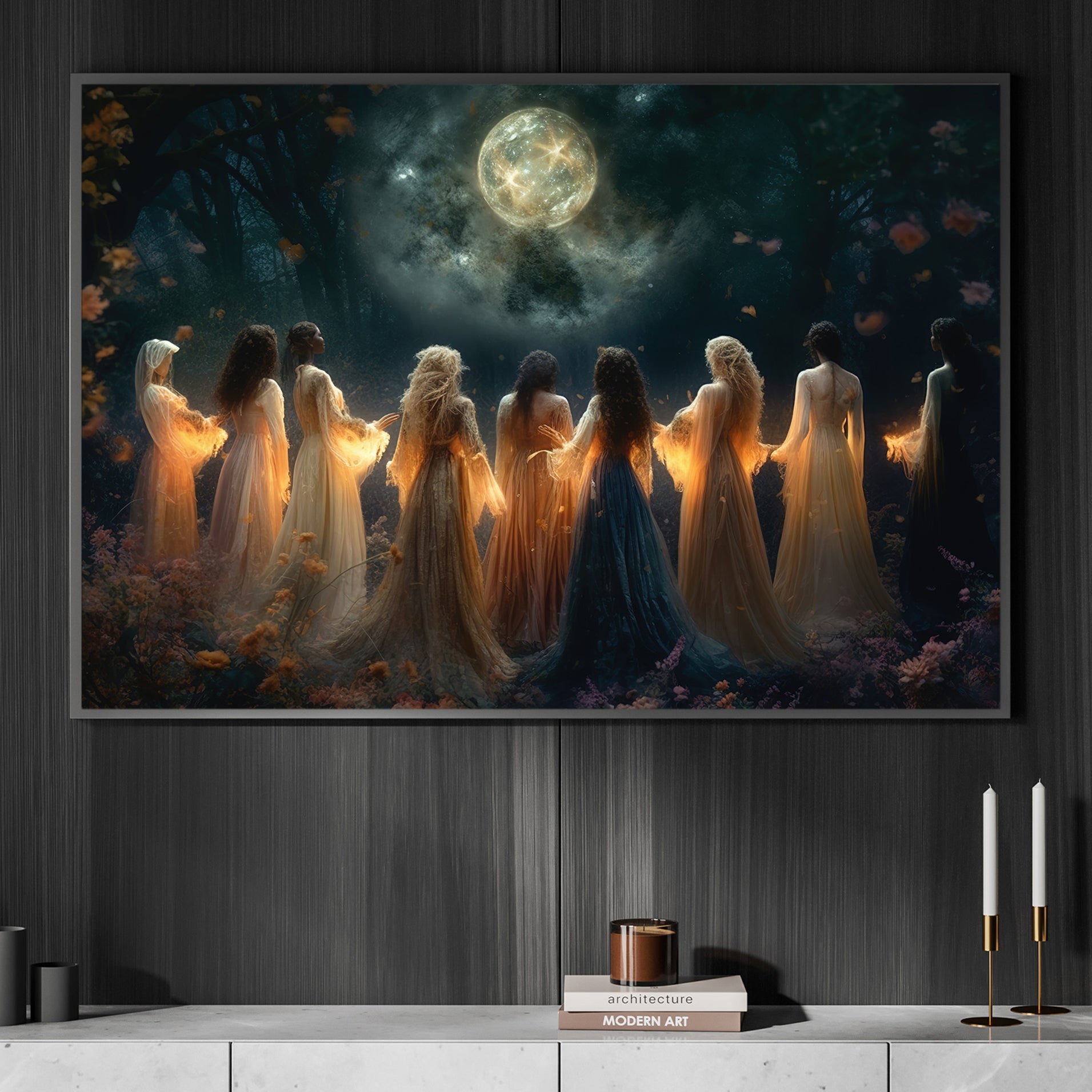 Psychedelic Art Magic Canvas Print by Moonwalk - Fy