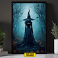 Personalized Witches Canvas Painting, Autumn Whispering Witches, Spooky Season Wall Art Decor, Halloween Poster Gift For Witch Lovers