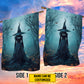 Interesting Personalized Witch Garden Flag & House Flag, Mystical Witch, Halloween Outdoor Decor, Spooky Yard Decor Gift For Witch Lovers