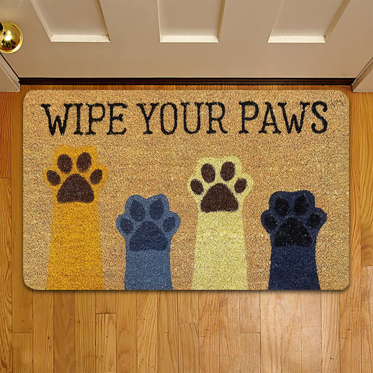 Funny Dog Doormat, Wipe Your Paws, Dog Doormat For Home Decor Housewarming Gift, Welcome Mat Gift For Dog Lovers