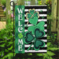 Welcome Shamrocks, St Patrick's Day Garden Flag & House Flag Gift, St Patricks Day Irish Outdoor Decoration
