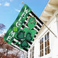 Welcome Shamrocks, St Patrick's Day Garden Flag & House Flag Gift, St Patricks Day Irish Outdoor Decoration