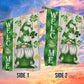 Green Gnome, St Patrick's Day Garden Flag & House Flag Gift, St Patricks Day Irish Outdoor Decoration