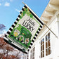 Hello Lucky, St Patrick's Day Garden Flag & House Flag Gift, St Patricks Day Irish Outdoor Decoration Gift For Gnome Lovers