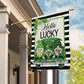 Hello Lucky, St Patrick's Day Garden Flag & House Flag Gift, St Patricks Day Irish Outdoor Decoration Gift For Gnome Lovers