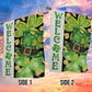 Lucky Charms Green Hat, St Patrick's Day Garden Flag & House Flag Gift, St Patricks Day Irish Outdoor Decoration