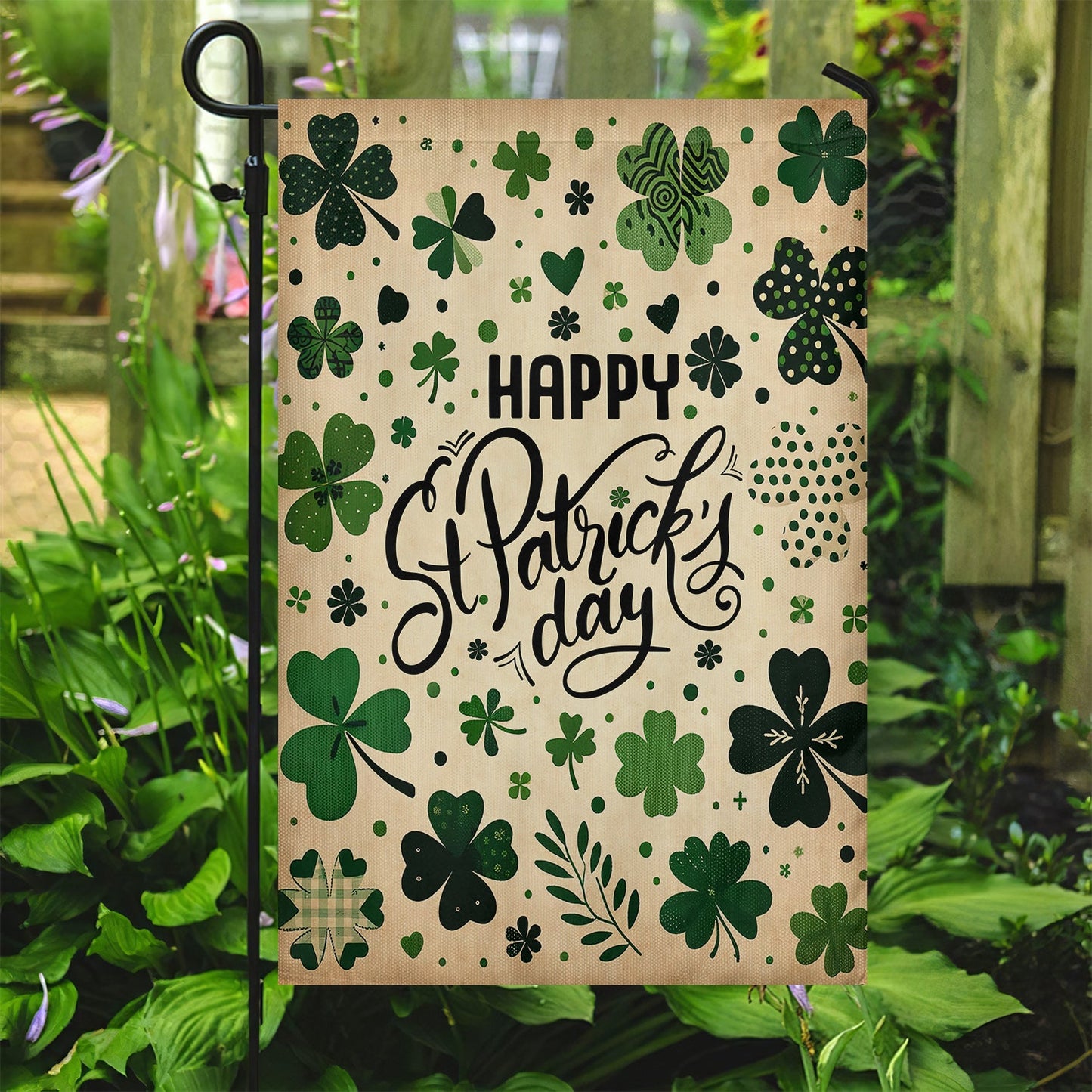 Full Of Lucky Charms, St Patrick's Day Garden Flag & House Flag Gift, St Patricks Day Irish Outdoor Decoration