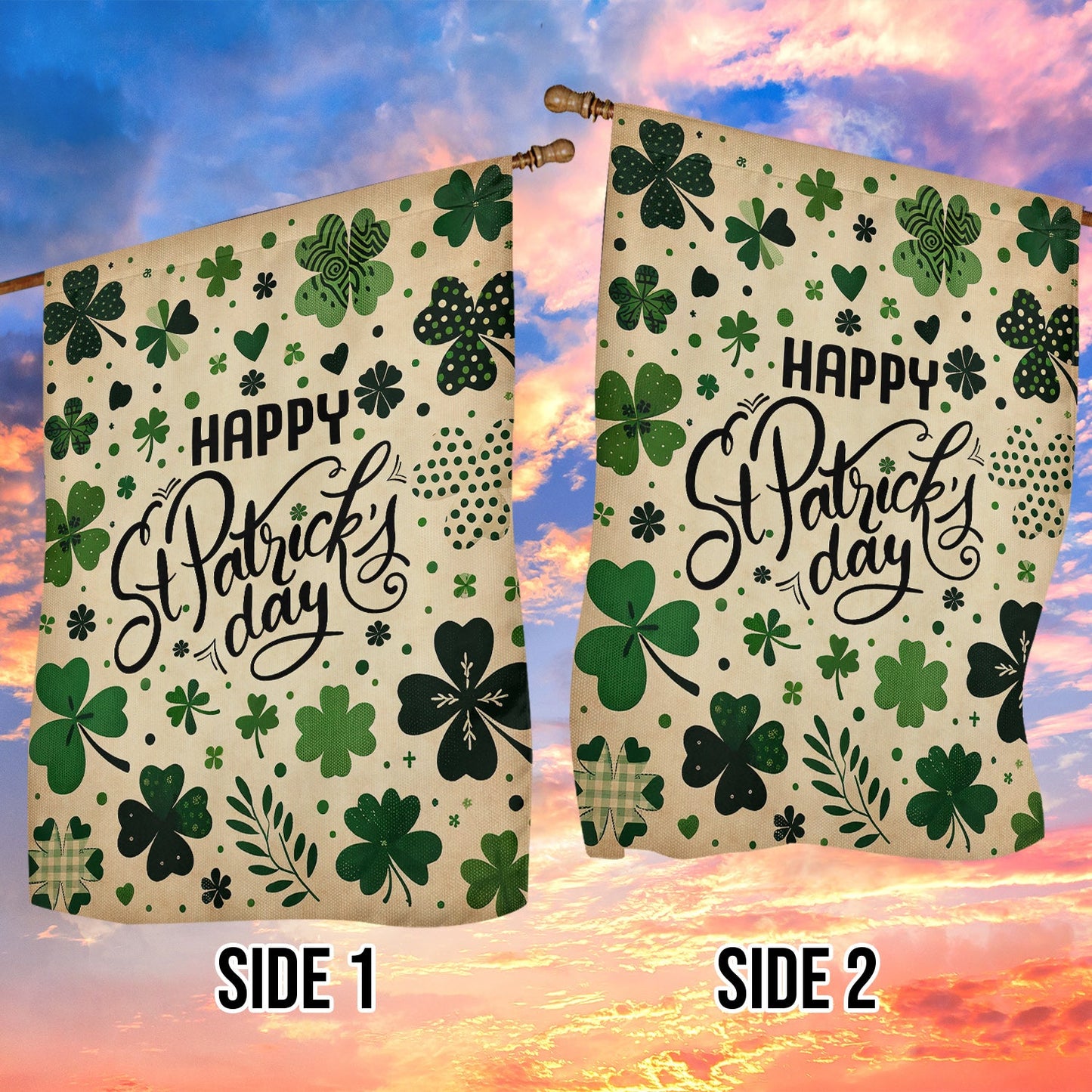 Full Of Lucky Charms, St Patrick's Day Garden Flag & House Flag Gift, St Patricks Day Irish Outdoor Decoration