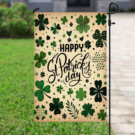 Full Of Lucky Charms, St Patrick's Day Garden Flag & House Flag Gift, St Patricks Day Irish Outdoor Decoration