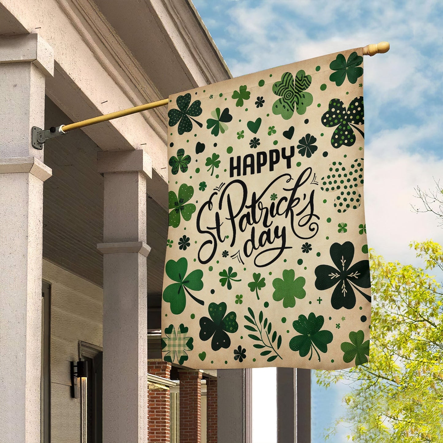 Full Of Lucky Charms, St Patrick's Day Garden Flag & House Flag Gift, St Patricks Day Irish Outdoor Decoration