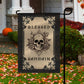 Halloween Flag, Blessed Skull Samhain, Flag Gift For Halloween Decor, Gift For Garden Flag