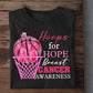 Basketball T-shirt, Hoops For Hope, Gift For Basketball Lovers Who Support Breast Cancer Awareness