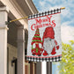 Couple Gnomes Merry Christmas, Gnomes Xmas Brighten Garden Flag & House Flag, Christmas Flag Gift For Gnome Lovers