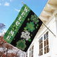 Welcome Lucky Shamrocks, St Patrick's Day Garden Flag & House Flag Gift, St Patricks Day Irish Outdoor Decoration