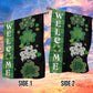 Welcome Lucky Shamrocks, St Patrick's Day Garden Flag & House Flag Gift, St Patricks Day Irish Outdoor Decoration