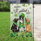 St Patrick's Day Dog Flag, St Patrick's Day Dog Garden Flag & House Flag Gift, St Patricks Day Irish Outdoor Decoration Gift For Dog Lovers
