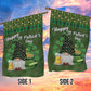 Green Gnome Brings Beer, St Patrick's Day Garden Flag & House Flag Gift, St Patricks Day Irish Outdoor Decoration