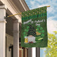 Green Gnome Brings Beer, St Patrick's Day Garden Flag & House Flag Gift, St Patricks Day Irish Outdoor Decoration