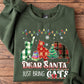 Cat Christmas Sweatshirt, Dear Santa Just Bring Cats Crewneck Sweatshirt Gift For Cat Lovers