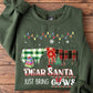 Cow Christmas Sweatshirt, Dear Santa Just Bring Cows Crewneck Sweatshirt Gift For Cow Lovers