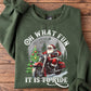 Santa Motorcycle Christmas Sweatshirt, Oh What Fun It Is To Ride Crewneck Sweatshirt Gift For Bikers