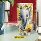 Personalized Elephant Tumbler, In A World Full Of Roses Be A Sunflower Stainless Steel Tumbler, Tumbler Gifts For Elephant Lovers