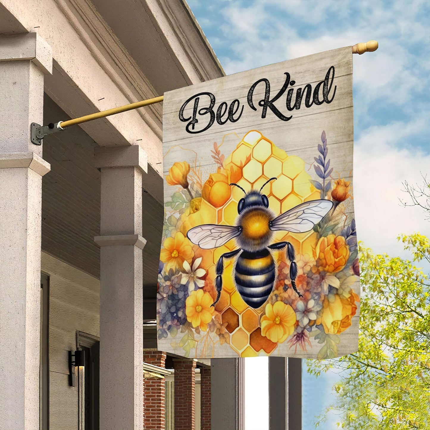 Bee Flag, Bee Kind, Gift For Bee Lovers, Farmers, Garden Lovers