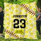 Personalized Softball Blanket, Love This Blanket Softball Fleece Blanket - Sherpa Blanket Gift For Softball Lovers, Softball Players, Softball Girls