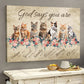 God Says You Are Strong Lovely Canvas Painting, Wall Art Decor - Poster Gift For Cat Lovers, Cat Owners