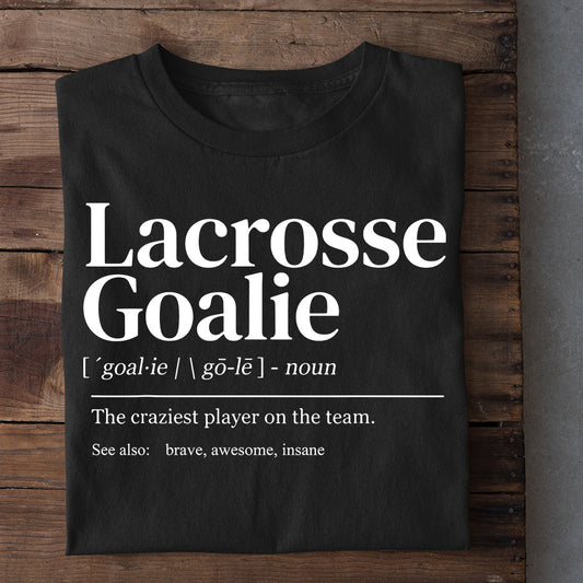 Lacrosse T-shirt, Lacrosse Goalie, Gift For Lacrosse Lovers, Lacrosse Players