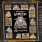 Sheep Blanket, Introverted But Willing To Discuss Sheeps Fleece Blanket - Sherpa Blanket Gift For Sheep Lover